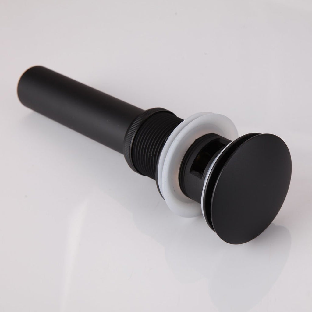 Royal Pop-Up Drain Midnight Matte Black Finish with Overflow Durable Brass