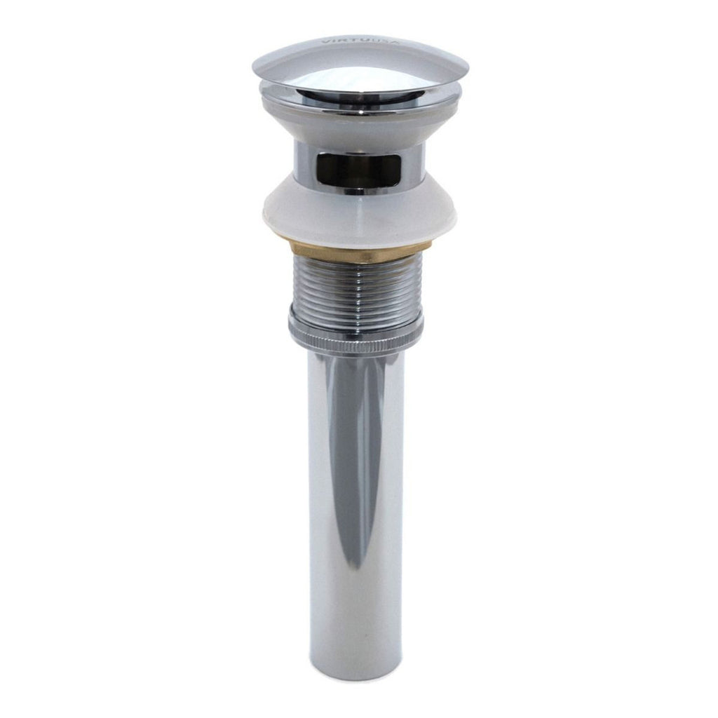 Royal Pop-Up Drain: Chrome Finish, Lead-Free Brass, Durable, Overflow Safety