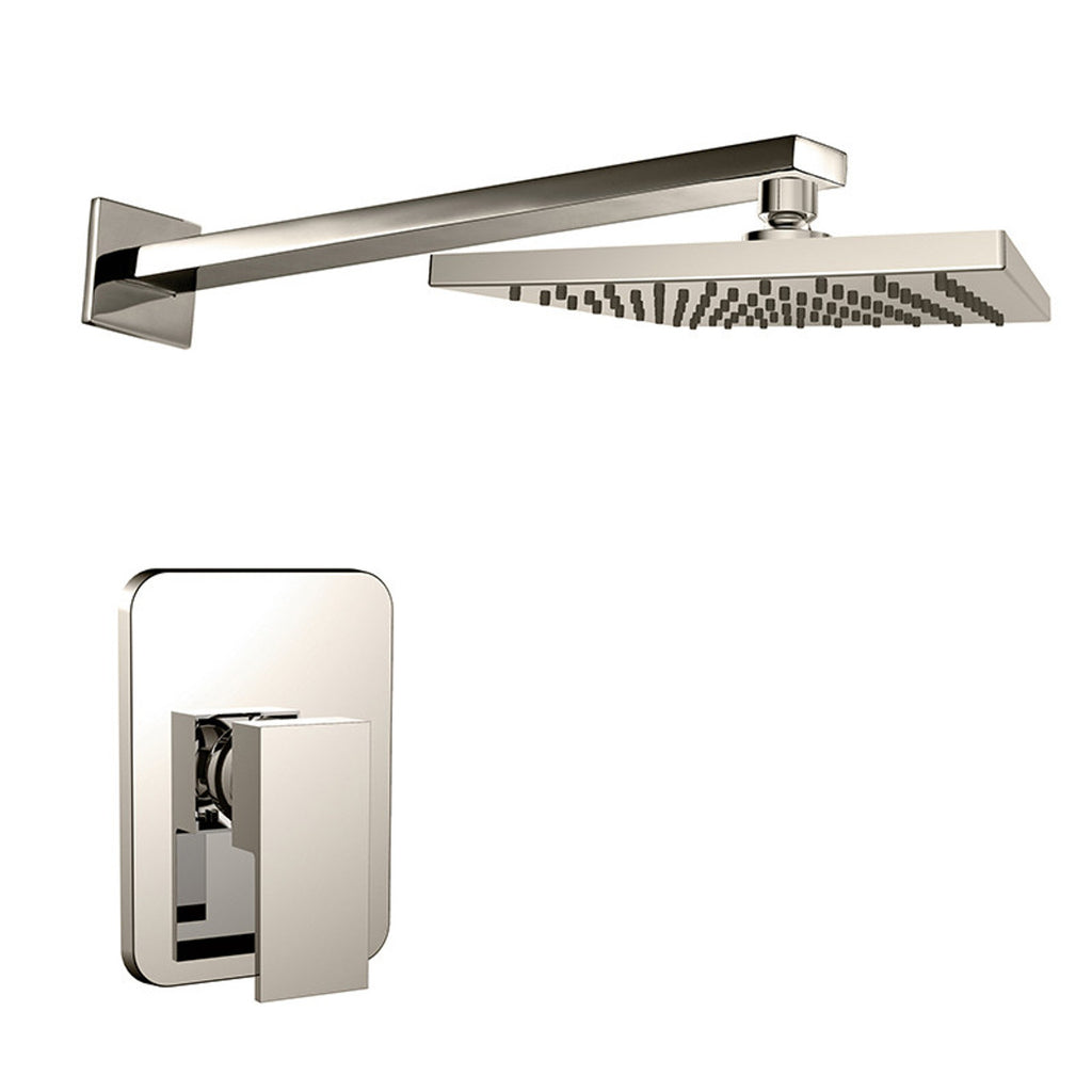 Royal Sedona Brushed Nickel Rain Shower System - Elegant Bathroom Upgrade