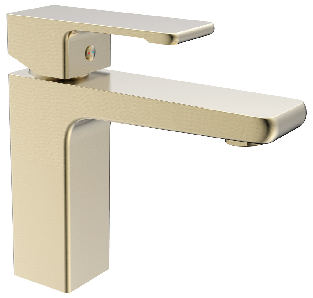 Royal Sedona Modern Single Handle Lavatory Faucet - Brushed Gold Bathroom Fixture