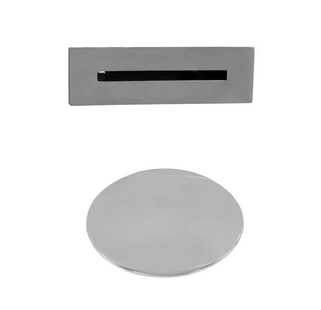 Luxury Polished Chrome Freestanding Bathtub Drain with Pop-Up Overflow System