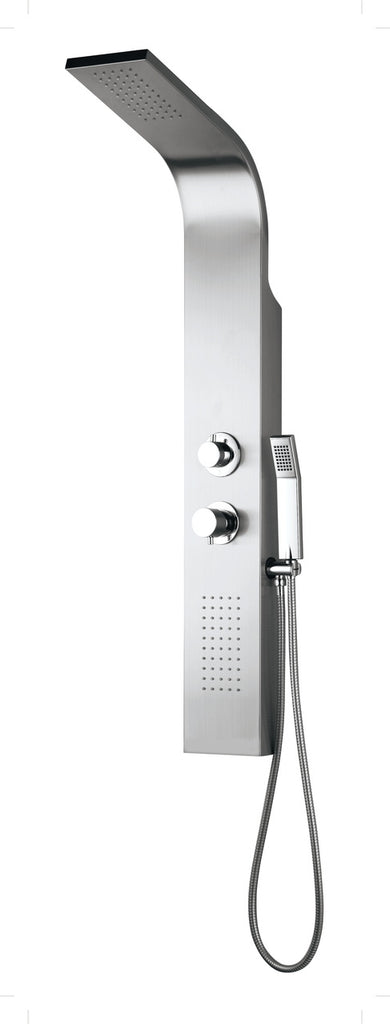 Luxury Royal Lagos Chrome All-in-One Shower Panel: Rain Head, Handheld Wand, Body Jet