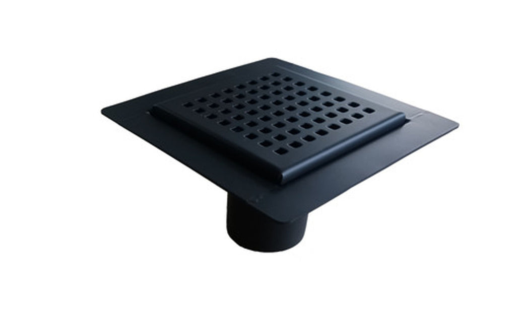 Royal Rein 4x4 Inch Matte Black Stainless Steel Shower Drain: Modern Bathroom Upgrade