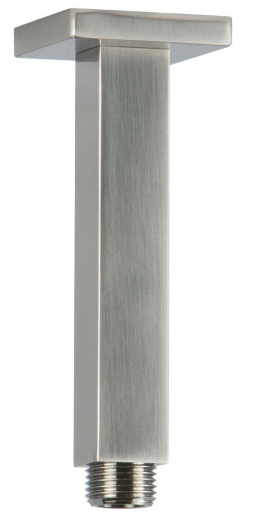 Royal 4-Inch Square Rain Head Ceiling Mount Shower Arm, Brushed Nickel