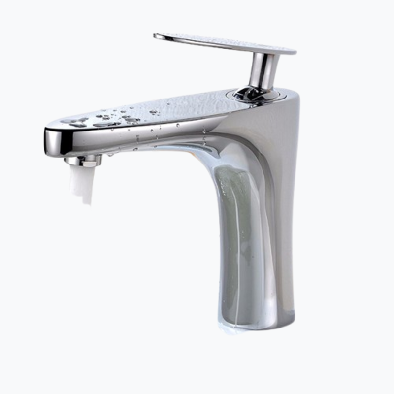 Royal Acadia Elegant Bathroom Faucet: Single Handle, Chrome, Deck Mounted, Brass Cartridge