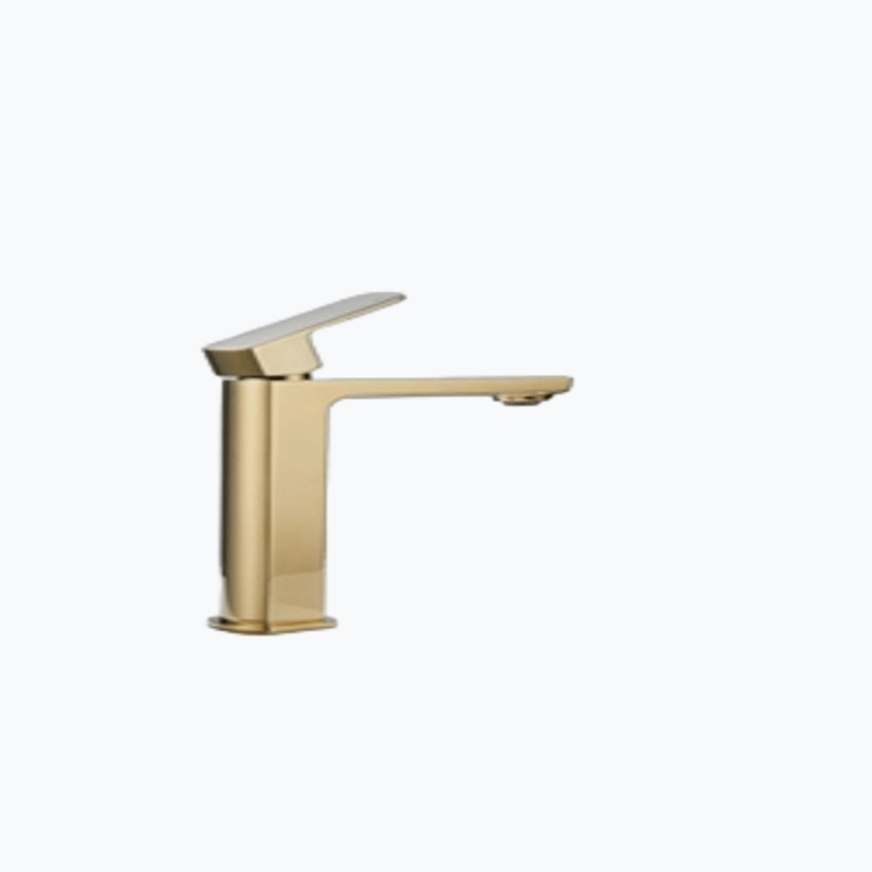 Elegant Royal Kali Single Hole Mid-Tall Brushed Gold Bathroom Faucet