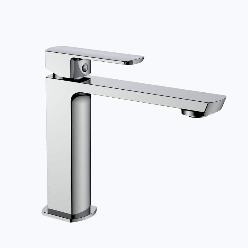 Elegant Royal Kali Single Hole Mid-Tall Brushed Gold Bathroom Faucet