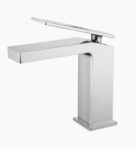 Royal Edge Brushed Nickel Bathroom Faucet: Modern Single Handle, Solid Brass, WaterSense